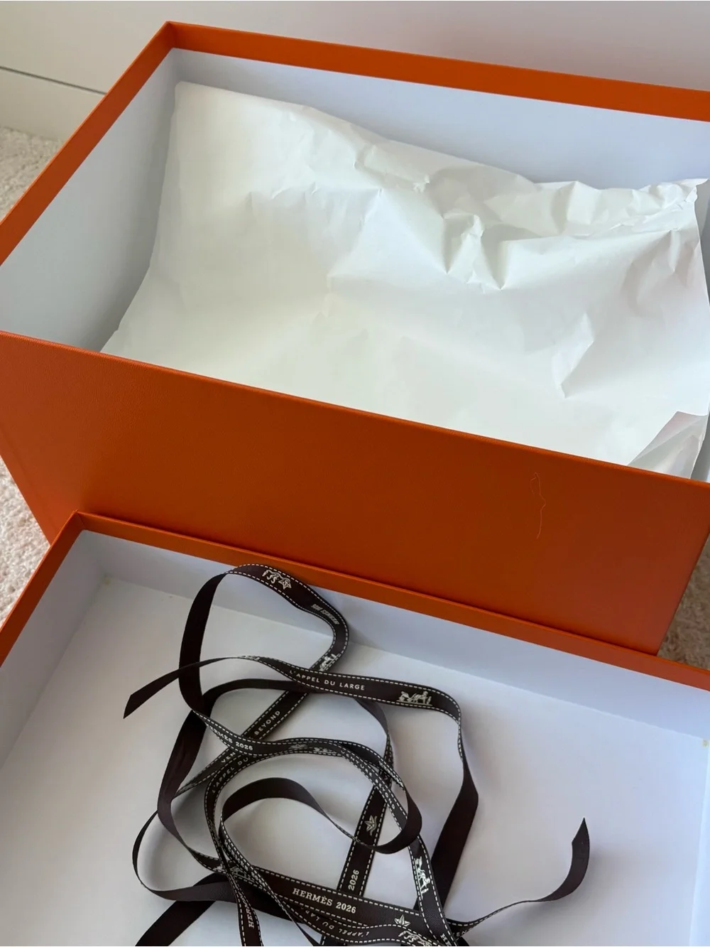 Hermes Authentic Medium-Large Gift Box - Picotin